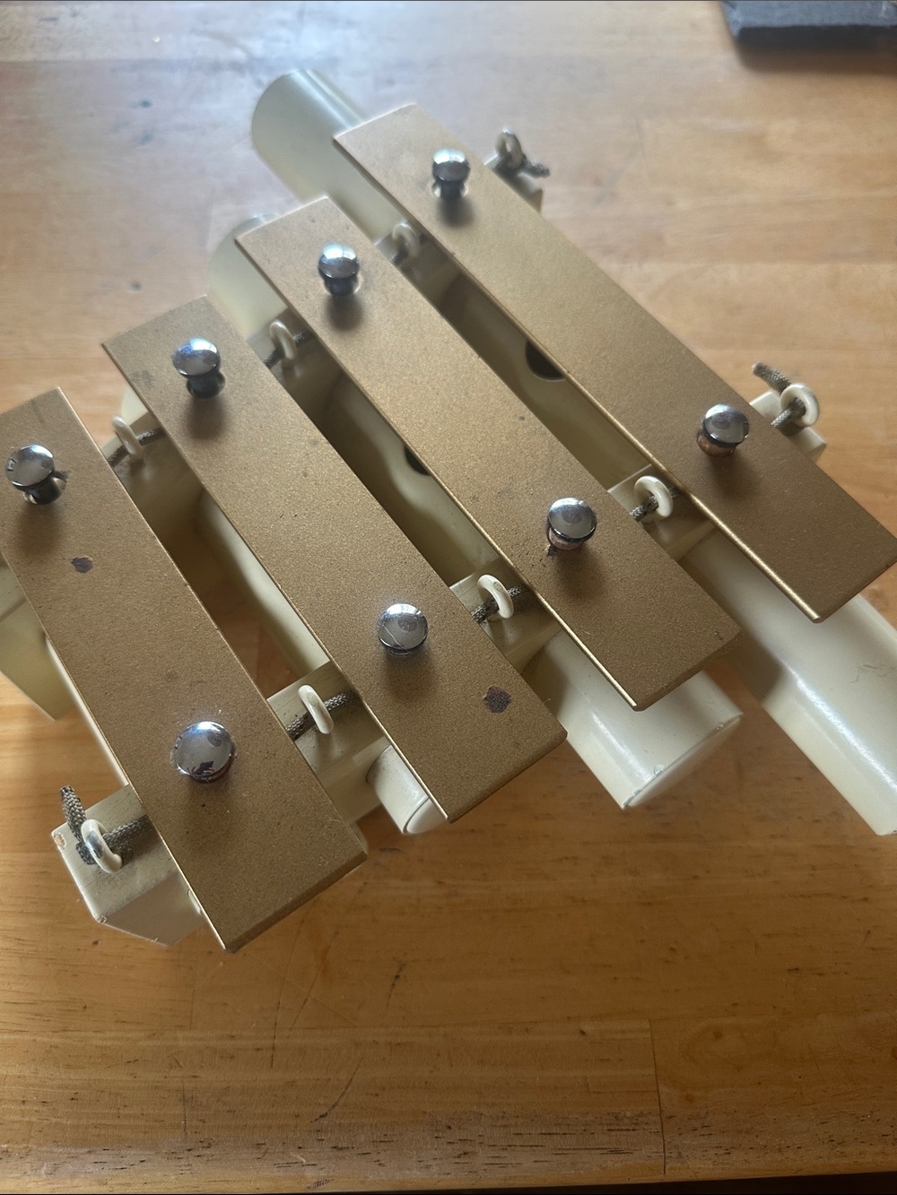 Vintage German Glockenspiel — Orff-Style Metal Bar Instr
